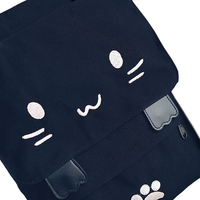 black cat gyat comic pink backpack｜TikTok Search